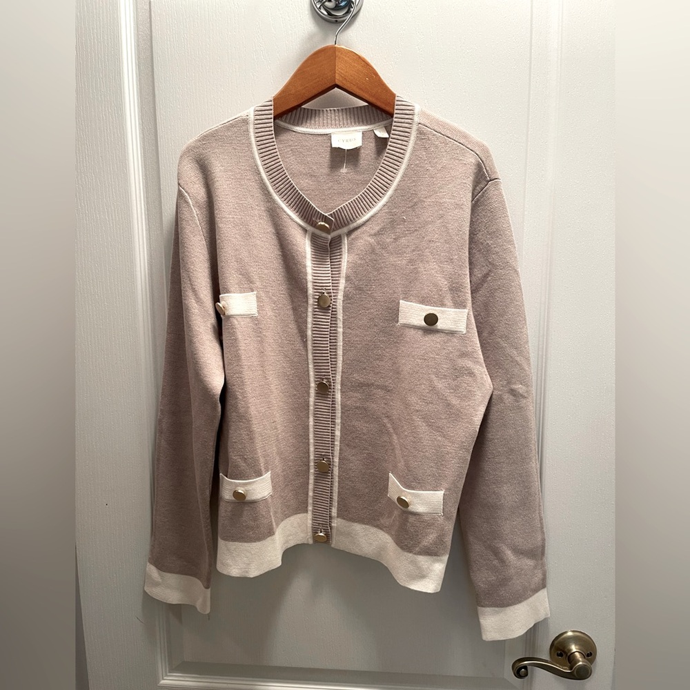 Cyrus Taupe Knit Sweater